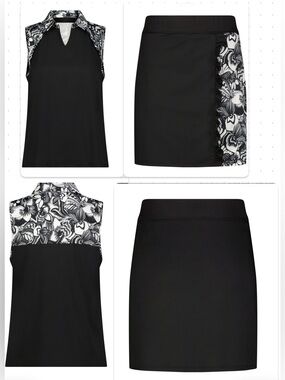 Stella Parker  Two-Piece  ActiveWear. Skort with ruffled Detail.